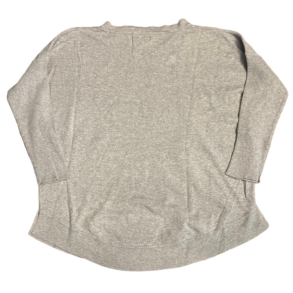 J. Crew Heather grey knit top oversized dolman sleeve casual relaxed fit top - Picture 7 of 7